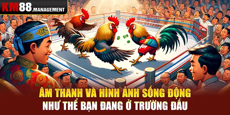 Âm thanh và hình ảnh sống động, như thể bạn đang ở trường đấu